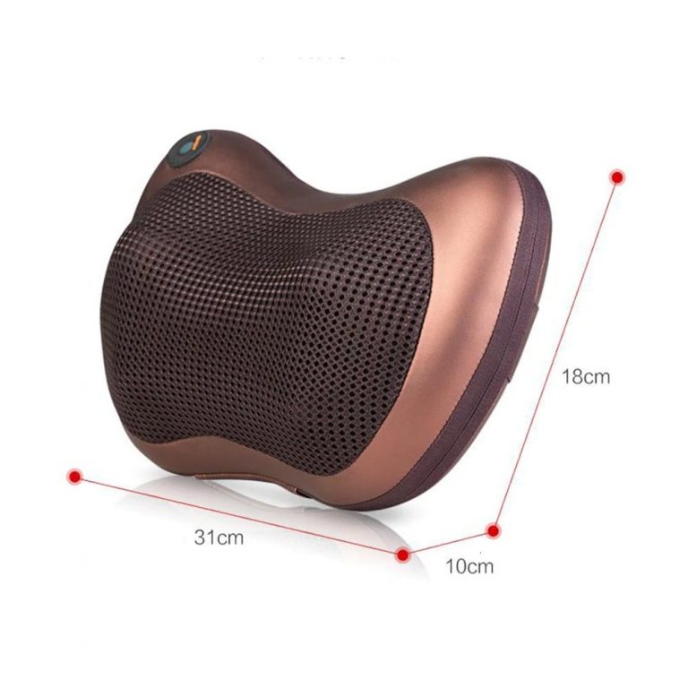 Naipo Oreiller Massant pour Cou et Dos avec Chaleur Masseur Shiatsu Profond 3D Noir