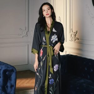 KURFACE Robe Maternité Tulle Bouffant Longue - Peignoir Photoshoot Grossesse Transparent Sexy Volants